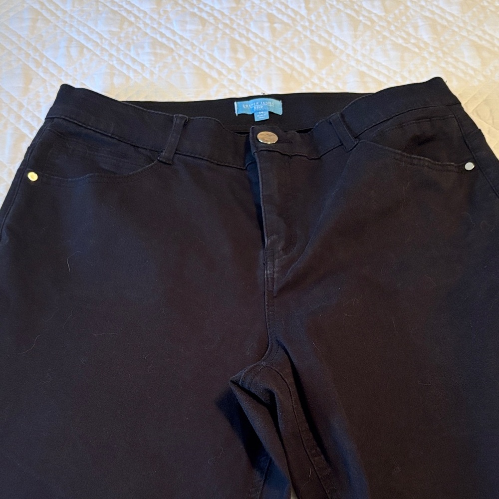 Draper James Black RSVP Black Pants 14 - Picture 4 of 5